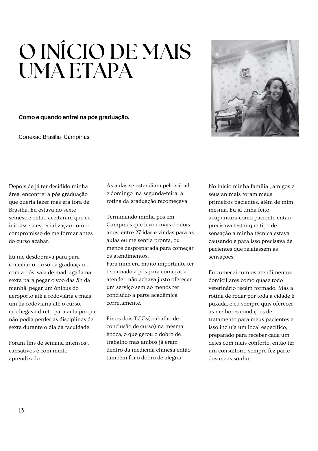 O início de mais uma etapa — página 13